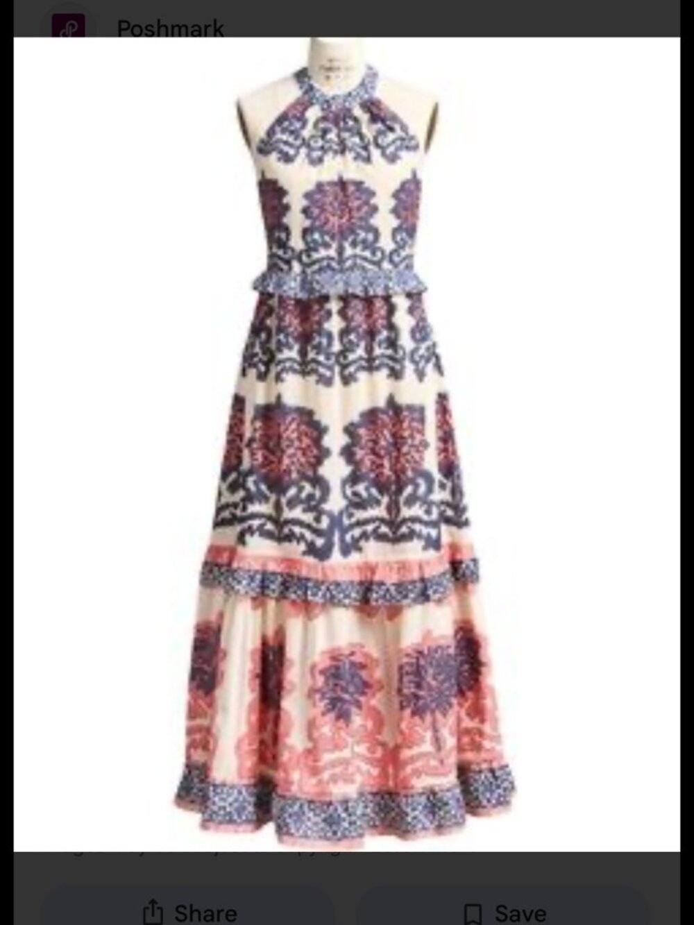 Ash&Eden Halter cotton maxi summer dress